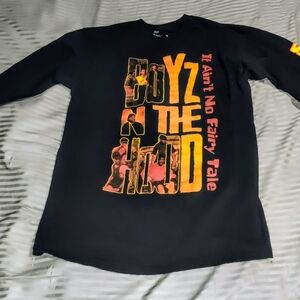 Black Graphic Kids Shirt